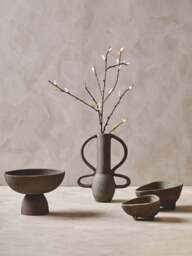 Vase Grey Small Textured Elvaris - thumbnail 2