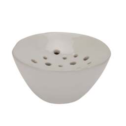 Effortless Floral Design: Off White Ceramic Flower Frog - thumbnail 2