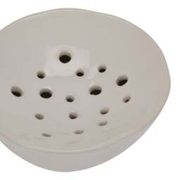 Effortless Floral Design: Off White Ceramic Flower Frog - thumbnail 4