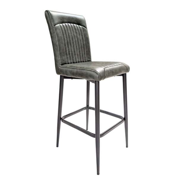 Orissa Barstool Vegan Leather Forest Green SET OF 2 - image 1