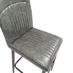 Orissa Barstool Vegan Leather Forest Green SET OF 2 - thumbnail 5