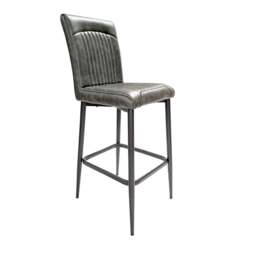 Orissa Barstool Vegan Leather Forest Green SET OF 2 - thumbnail 1