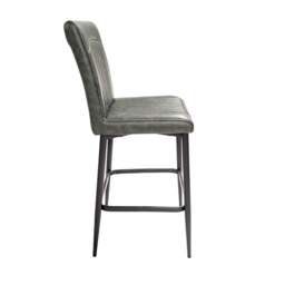 Orissa Barstool Vegan Leather Forest Green SET OF 2 - thumbnail 3