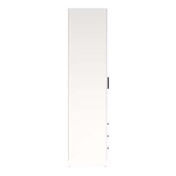 Sprint Wardrobe with 2 Doors + 3 Drawers in White - thumbnail 2
