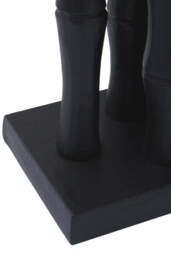 Alderbrook Bamboo Effect Bookends – Black Finish (Set of 2) - thumbnail 2
