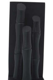 Alderbrook Bamboo Effect Bookends – Black Finish (Set of 2) - thumbnail 5