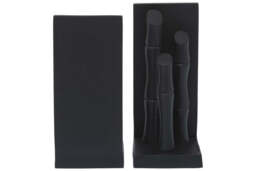 Alderbrook Bamboo Effect Bookends – Black Finish (Set of 2) - thumbnail 6
