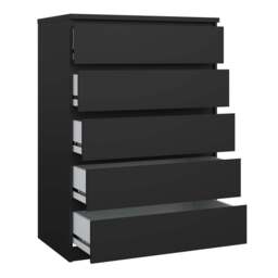 Naia Chest with 5 Drawers in Black Matt - thumbnail 4