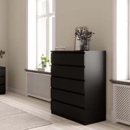 Naia Chest with 5 Drawers in Black Matt - thumbnail 5