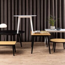 Roxby Dining Table in Oak & Black 120x76cm - thumbnail 2