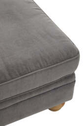 Noir Footstool – Grey Fabric - thumbnail 3