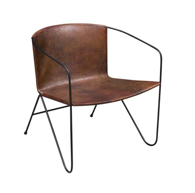 Yavora Leather Lazy Chair - image 1