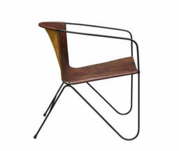 Yavora Leather Lazy Chair - thumbnail 2