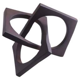 Knot Brown Finish Sculpture Square Terrace - thumbnail 2