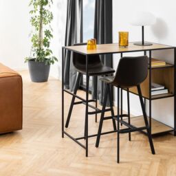 Bar Chairs in Black – Set of 2 – I_Oregon Collection - thumbnail 3