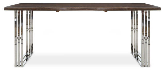 Ether Dining Table – Natural & Silver - image 1