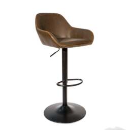 Morvella Gas Lift Barstool Chestnut SET OF 2 - thumbnail 1