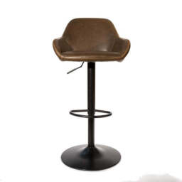 Morvella Gas Lift Barstool Chestnut SET OF 2 - thumbnail 3