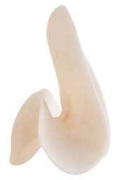 Loop Marble Abstract Dune White Small Effect Sculpture - thumbnail 2
