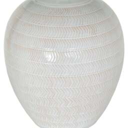 Modern Pattern, Soft Light: Chevron Ceramic Lamp & Linen Shade - thumbnail 3