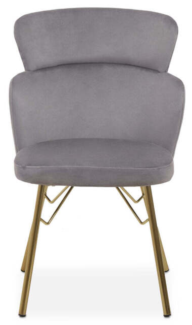 Fablet Velvet Chair – Grey - image 1
