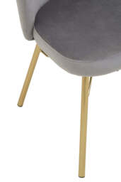 Fablet Velvet Chair – Grey - thumbnail 4