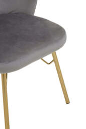Fablet Velvet Chair – Grey - thumbnail 3