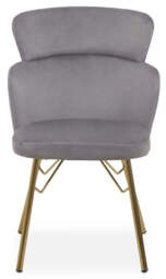 Fablet Velvet Chair – Grey - thumbnail 1