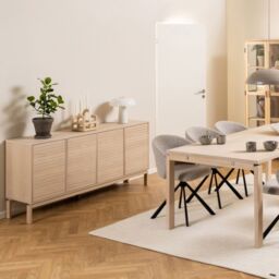 Linley 4 Door Sideboard in White Oak - thumbnail 1