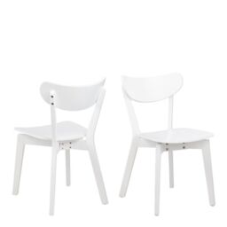 Roxby Dining Chair in White Set of 2 - thumbnail 2