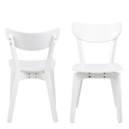 Roxby Dining Chair in White Set of 2 - thumbnail 3