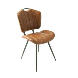 Palvane Vegan Leather Chair Tan SET OF 2