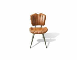 Palvane Vegan Leather Chair Tan SET OF 2 - thumbnail 3