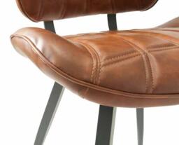 Palvane Vegan Leather Chair Tan SET OF 2 - thumbnail 2