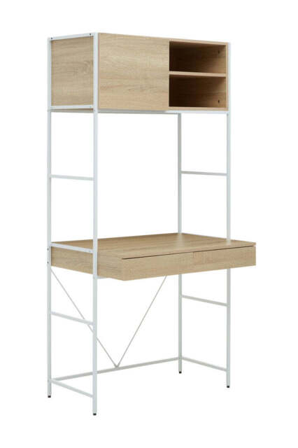 Norwood Oak Veneer Effect Desk – Natural Finish - image 1