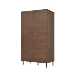 Willow Wardrobe – Contemporary 2 Door Wooden Wardrobe with Elegant Storage - thumbnail 2
