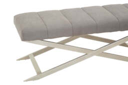 Almar Bench – Grey with Cross Base - thumbnail 4