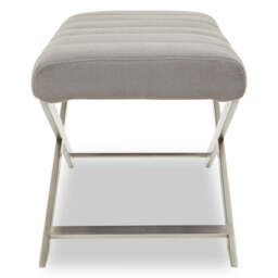 Almar Bench – Grey with Cross Base - thumbnail 5