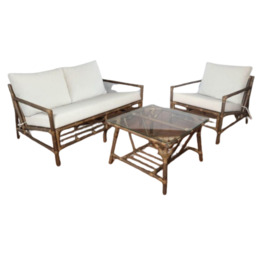 Grevelle Conversation Set (4 Pieces) - Soil Brown