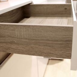 Chelsea Living 2 Drawer 3 Door Sideboard in White with a Truffle Oak Trim - thumbnail 6