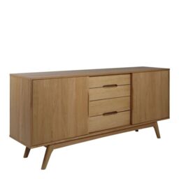 Marte 2 Door 4 Drawers Sideboard in Oak - thumbnail 1
