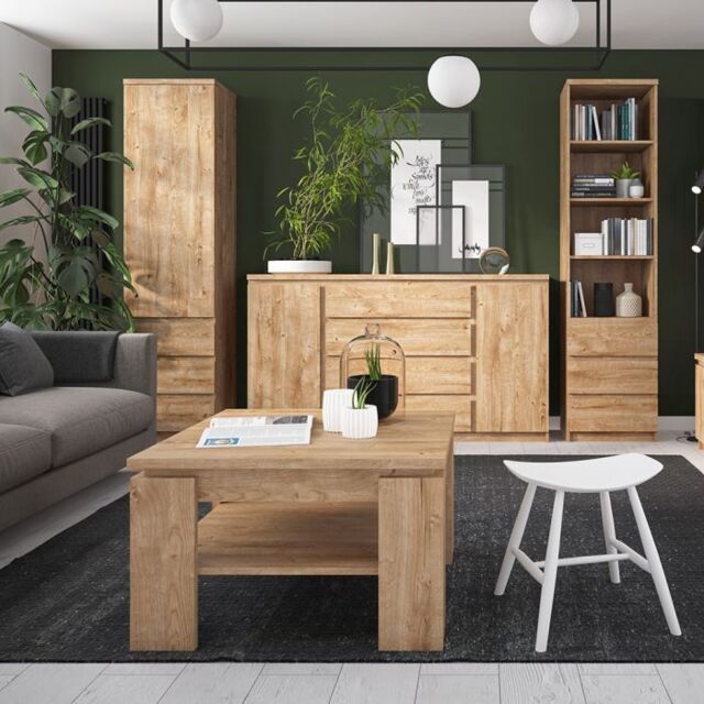 Fribo TV Cabinet 2 Doors 1 Drawer in Oak - image 1