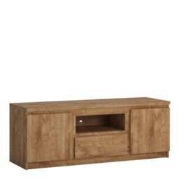 Fribo TV Cabinet 2 Doors 1 Drawer in Oak - thumbnail 2