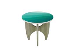 Keldrin Lamp Table - Blue Hues