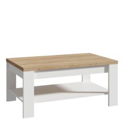 Bohol Coffee Table in White and Oak - thumbnail 3