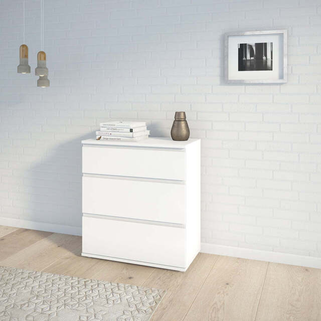 Nova 3 Drawer Chest in White - image 1