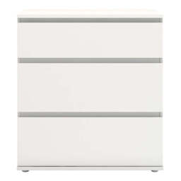 Nova 3 Drawer Chest in White - thumbnail 2