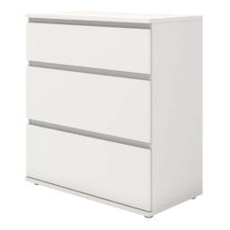 Nova 3 Drawer Chest in White - thumbnail 5