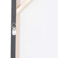 Galaxy Silver and Grey Hand-Painted Canvas - thumbnail 3