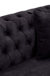 Palma Velvet Sofa – Grey (3 Seat) - thumbnail 2
